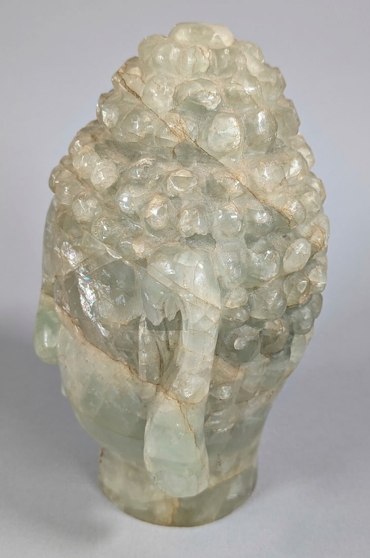 Jade head, Thai Carved - 3