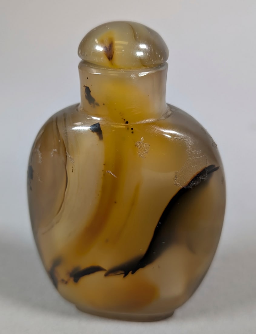 Chinese Snuff Bottle Spotted Agate (1 of 2)