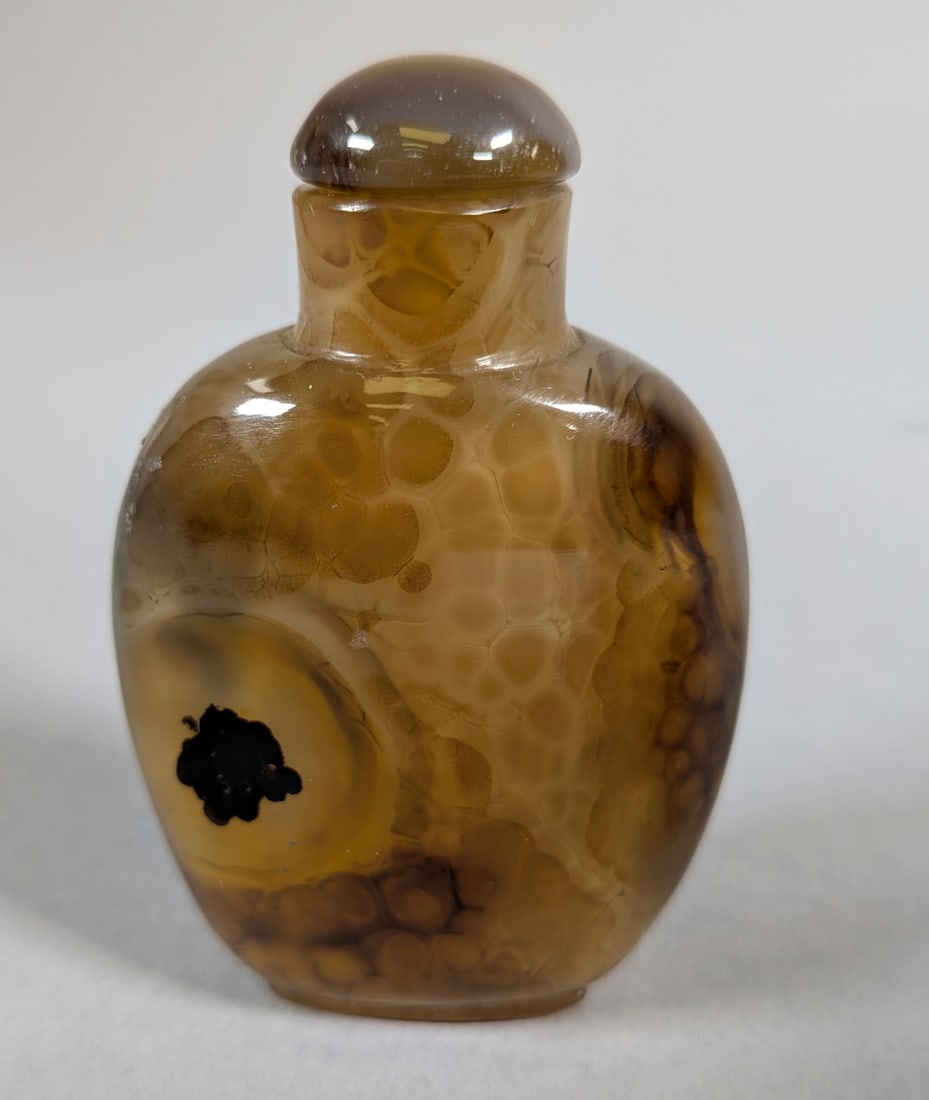 Chinese Snuff Bottle Spotted Agate - 2