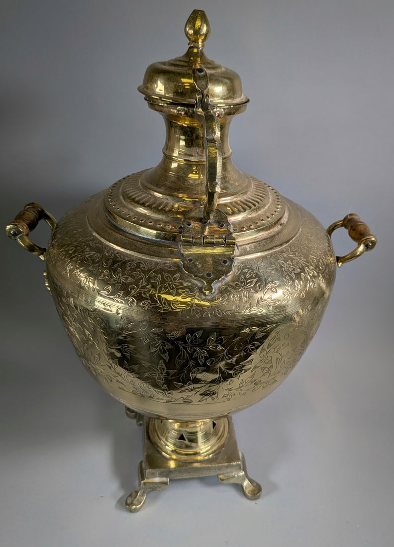 Russian Brass Samovar - 4