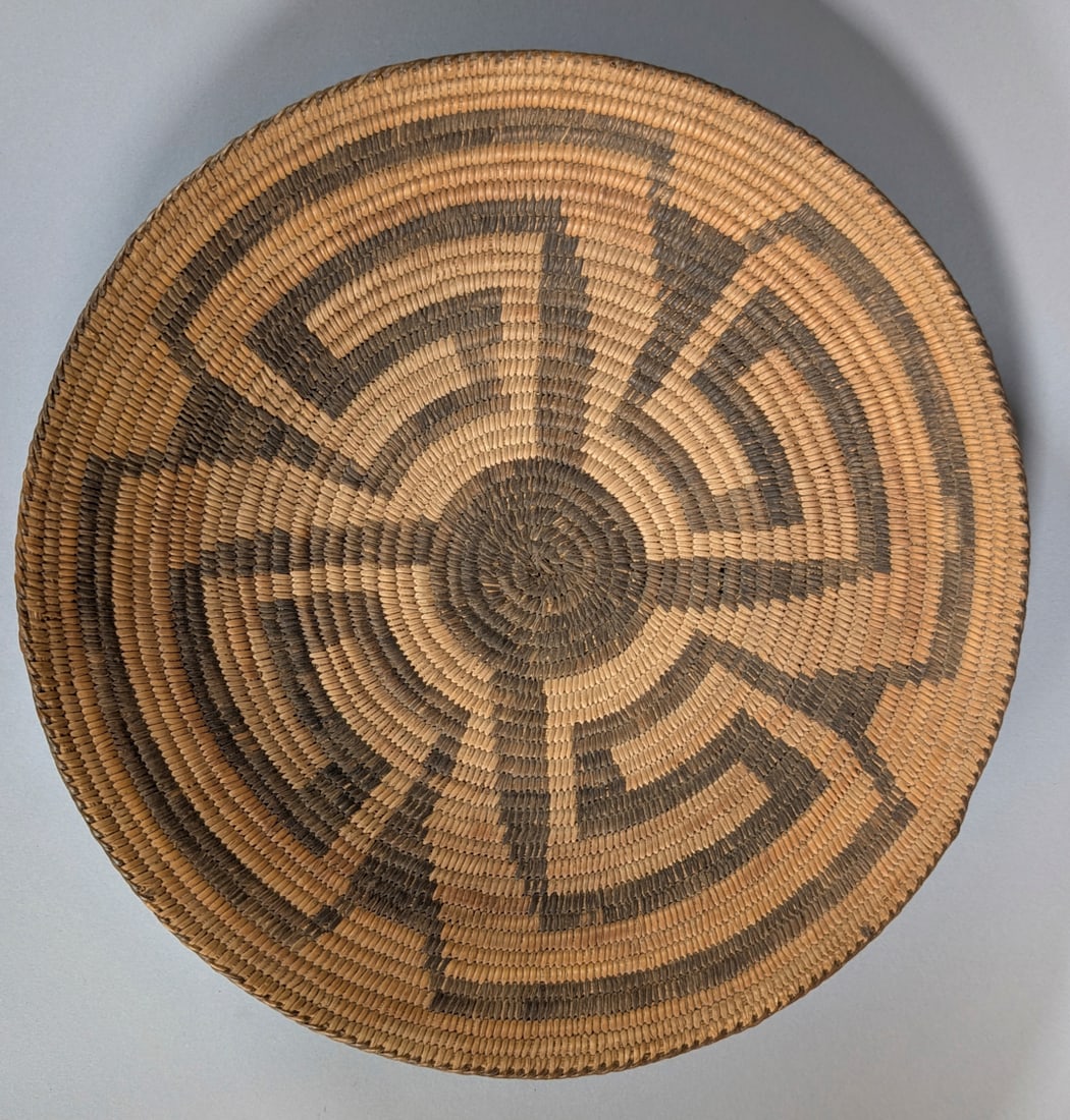 Pima Native American Geometric Basket ca. 1910 (1 of 3)