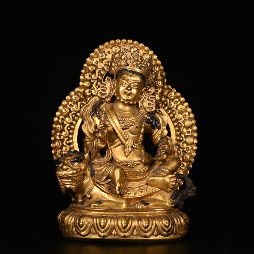 A Chinese Gilted Bronze Buddha (1 of 6)