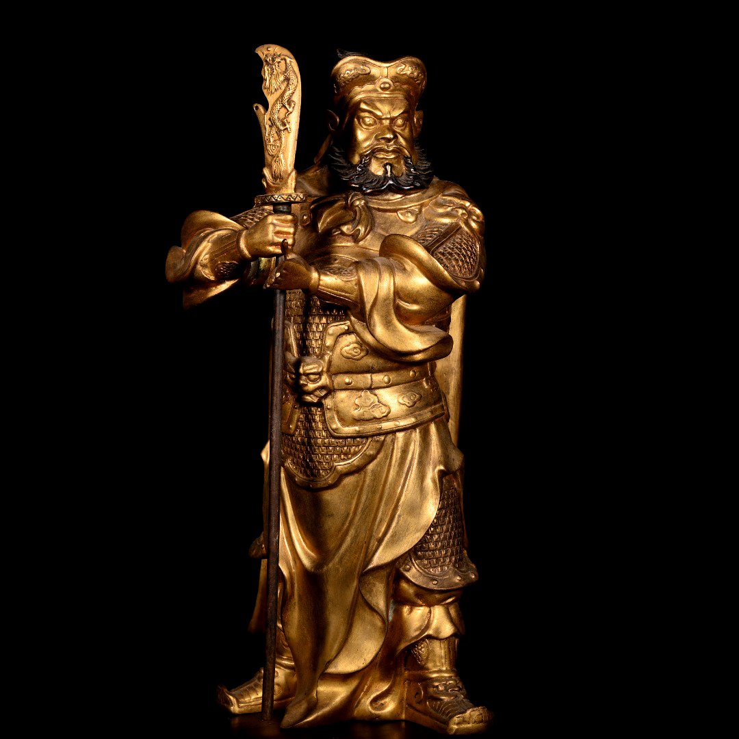 A Chinese Gilted Bronze Buddha (1 of 8)