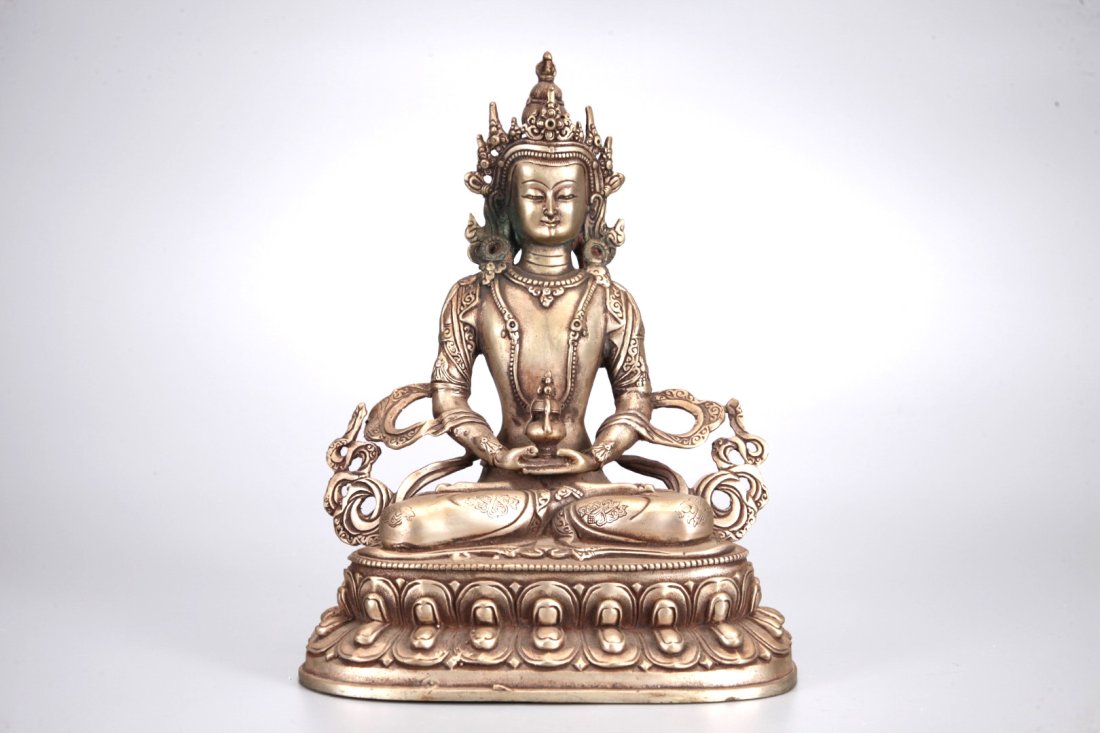 A Chinese Silver Buddha (1 of 9)