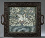 A High Quality Embroidered Phoenix Hang Screen, Qing Dynasty