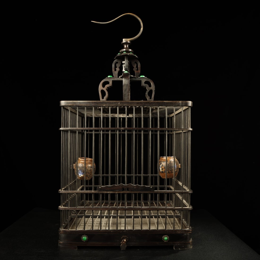 A Qing Hei Tang Wood Birdcage (1 of 9)