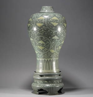 Song Dynasty, Korean porcelain plum vase: Hï¼š60cm,W:25cmï¼Œweight:6969.5g