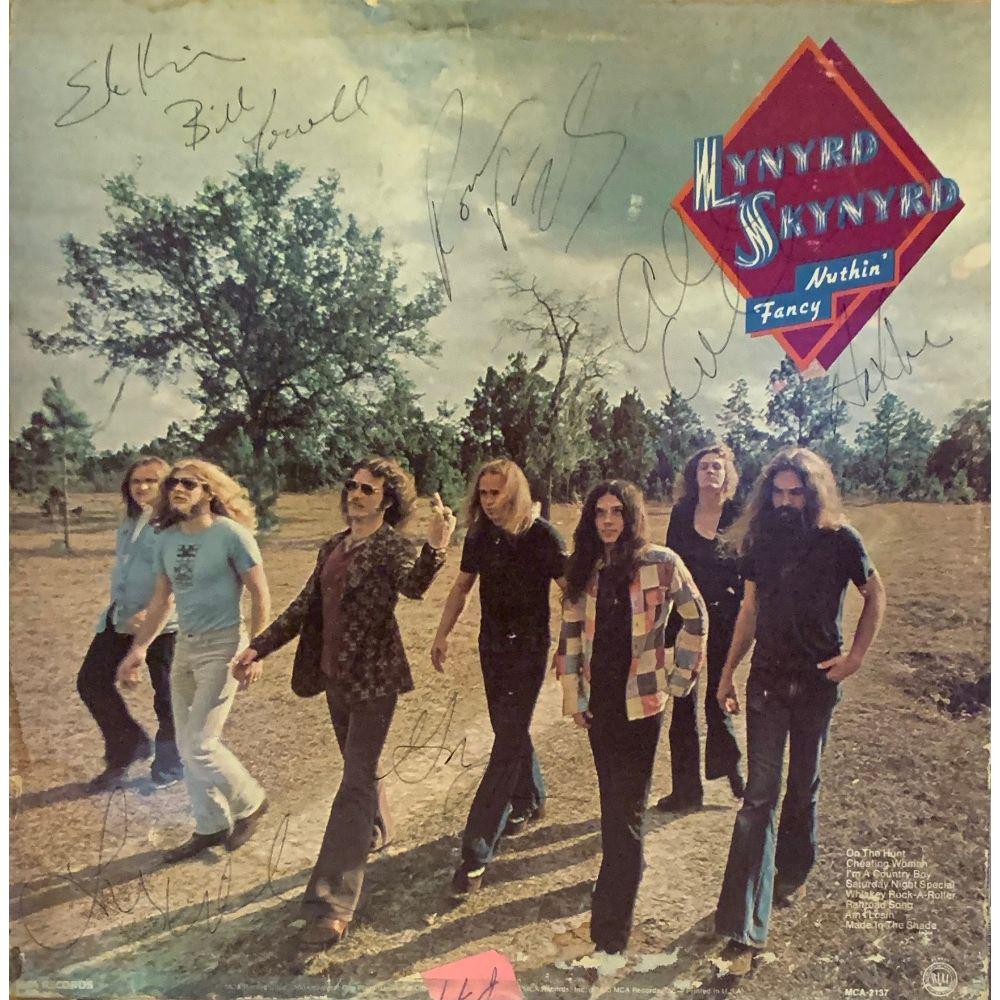Signed Lynyrd Skynyrd Nuthinâ€™ Fancy Album Cover (1 of 1)