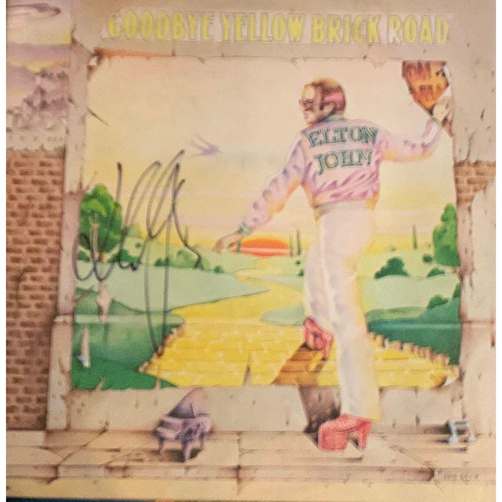Signed  Elton John Yellow Brick Road Album Cover (1 of 1)