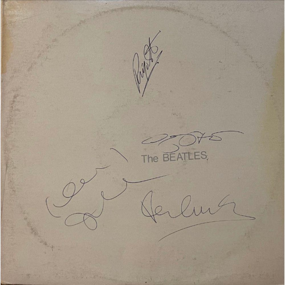 Signed Beatles White Album Cover (1 of 1)