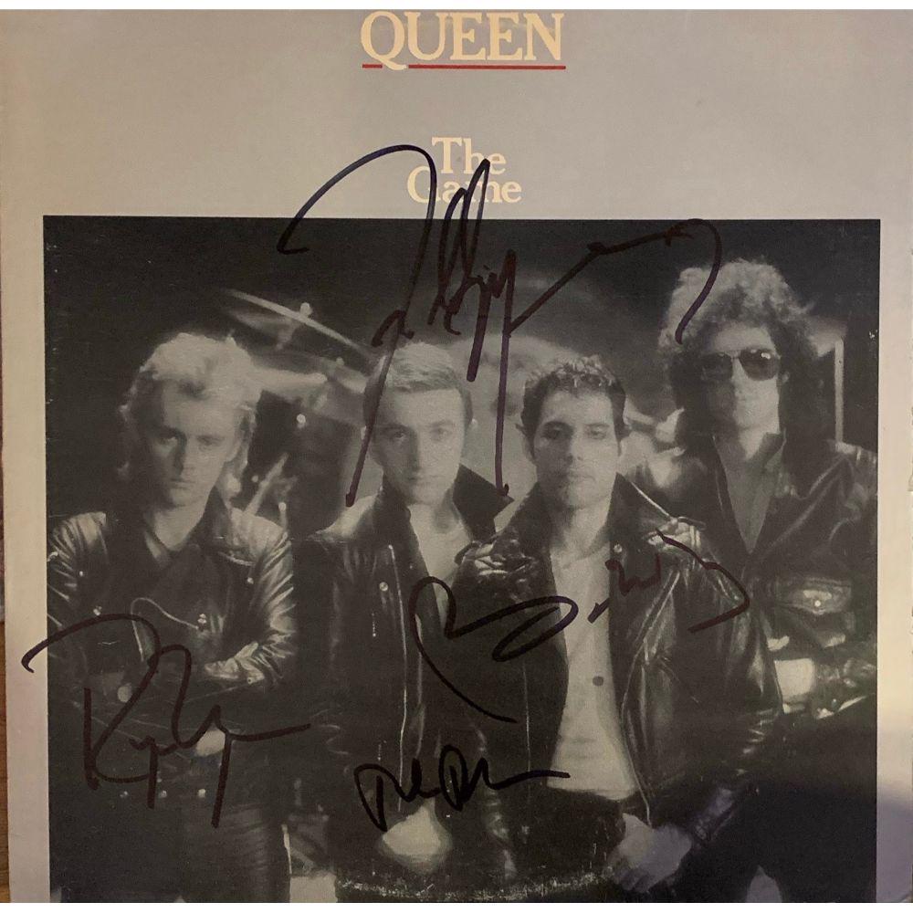 Signed Queen The Game Album Cover (1 of 1)