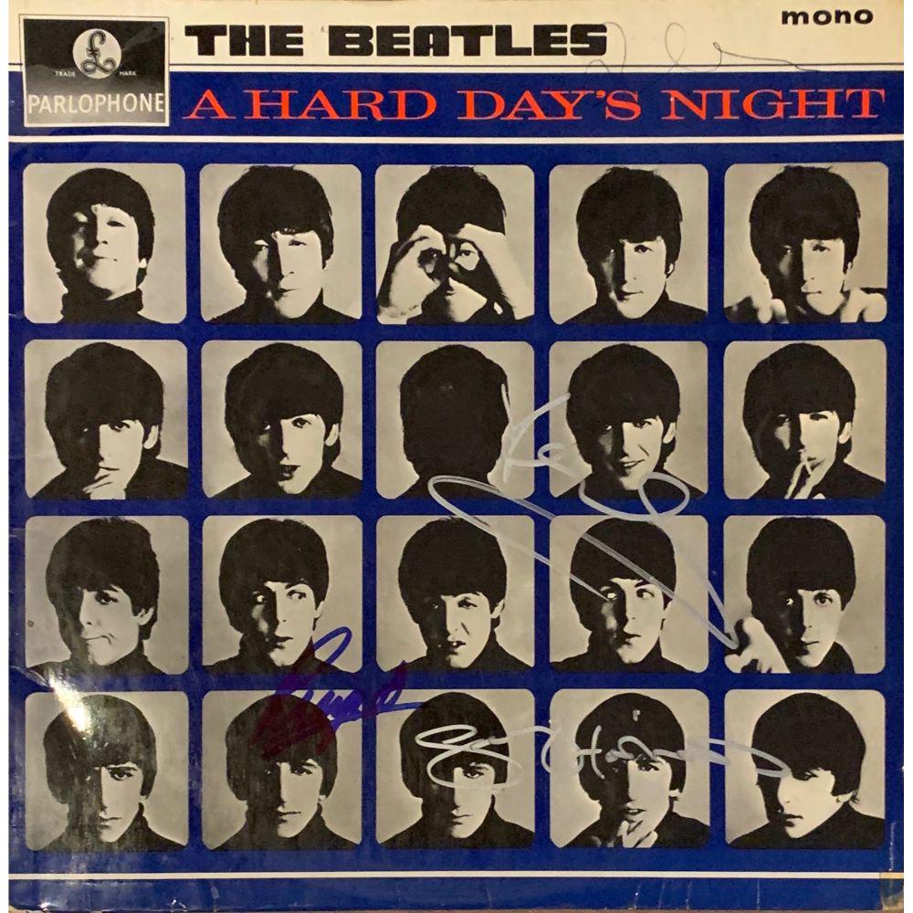 Signed Beatles Hard Day's Night Album Cover (1 of 1)
