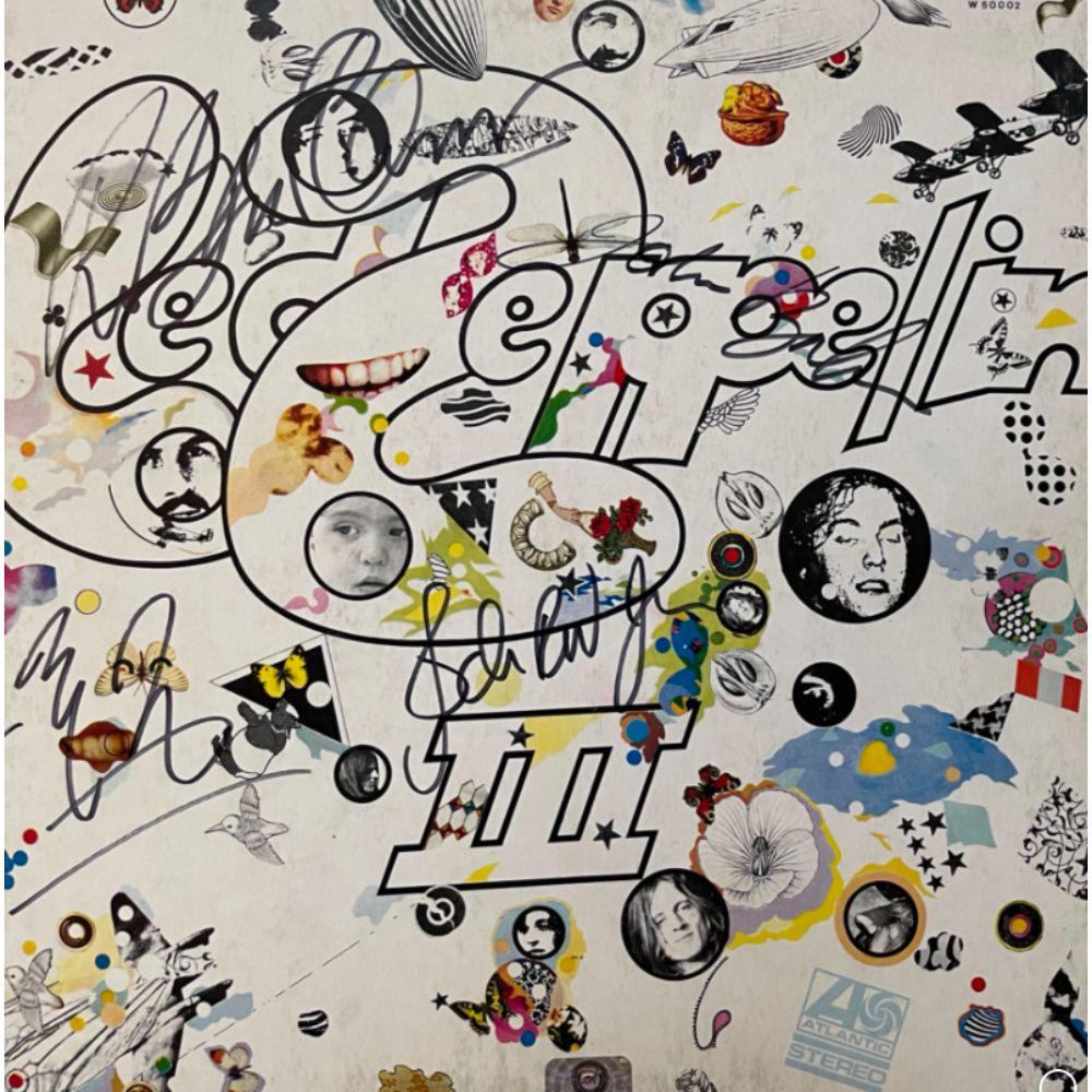 Signed Led Zeppelin III Album Cover (1 of 1)