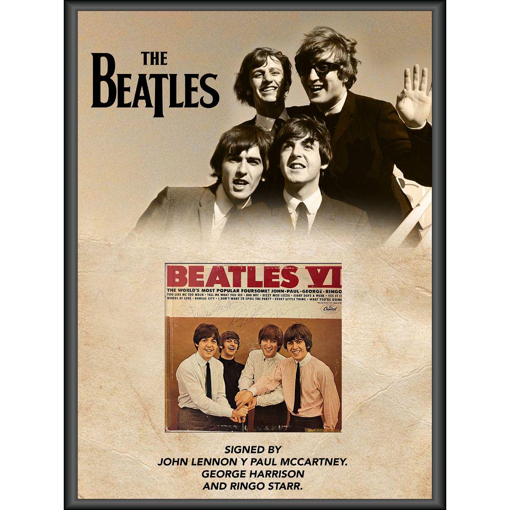 Signed & Framed Beatles VI Album Cover (1 of 1)