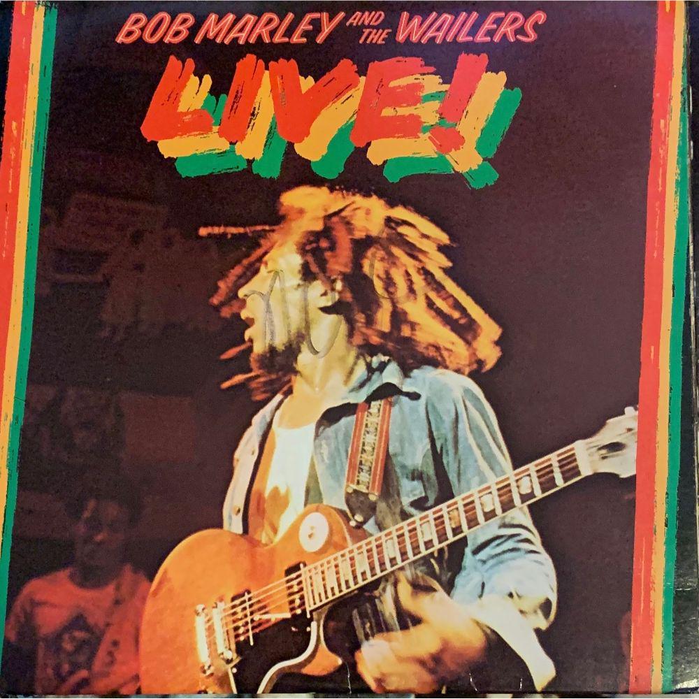 Signed Bob Marley Live Album Cover (1 of 1)