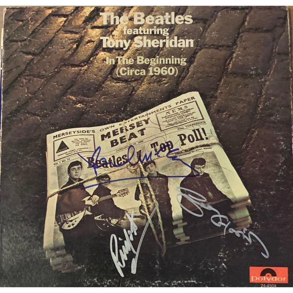Signed Beatles In The Beginning Album Cover (1 of 1)