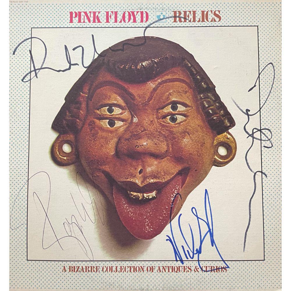 Signed Pink Floyd Relics Album Cover: Signed by Roger Waters, David Gilmour, Nick Mason, and Richard Wright