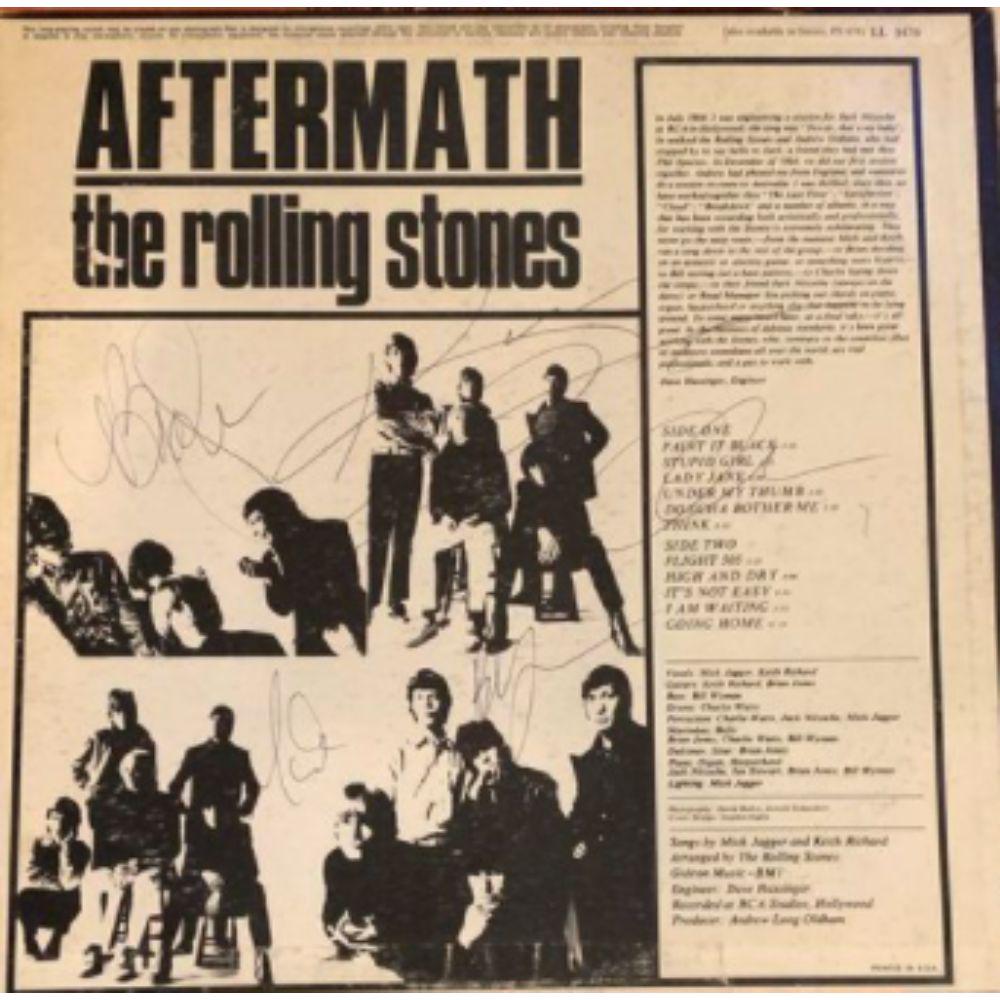 Signed Rolling Stones Aftermath Album Cover (1 of 1)