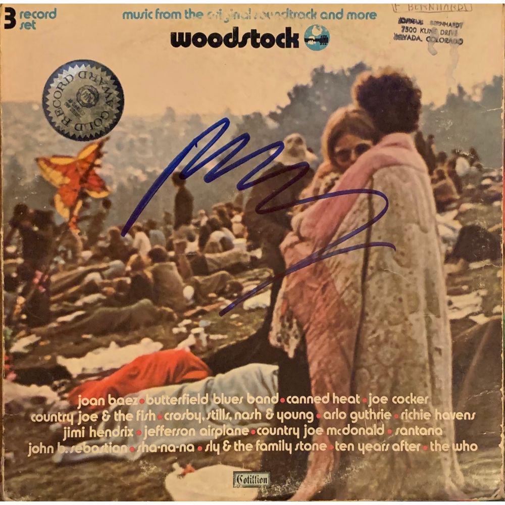 Signed Neil Young Woodstock Album Cover (1 of 1)