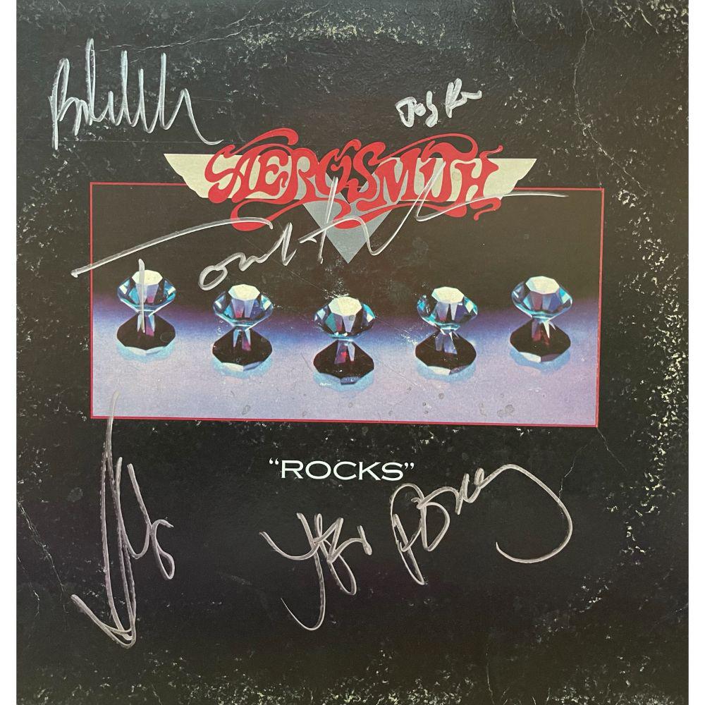 Signed Aerosmith Rocks Album Cover (1 of 1)