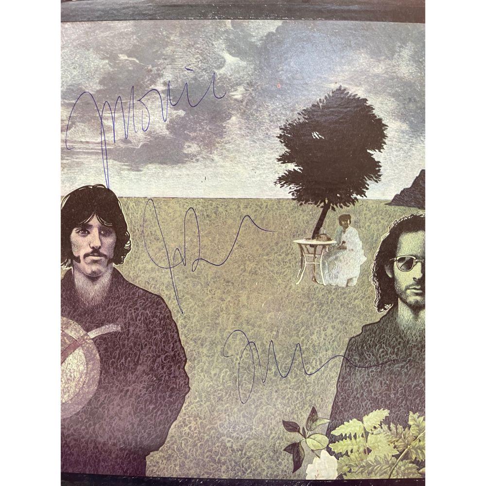 Signed Doors Soft Parade Album Cover: Signed by Jim Morrison , Ray Manzarek , Robby Krieger , John Densmore