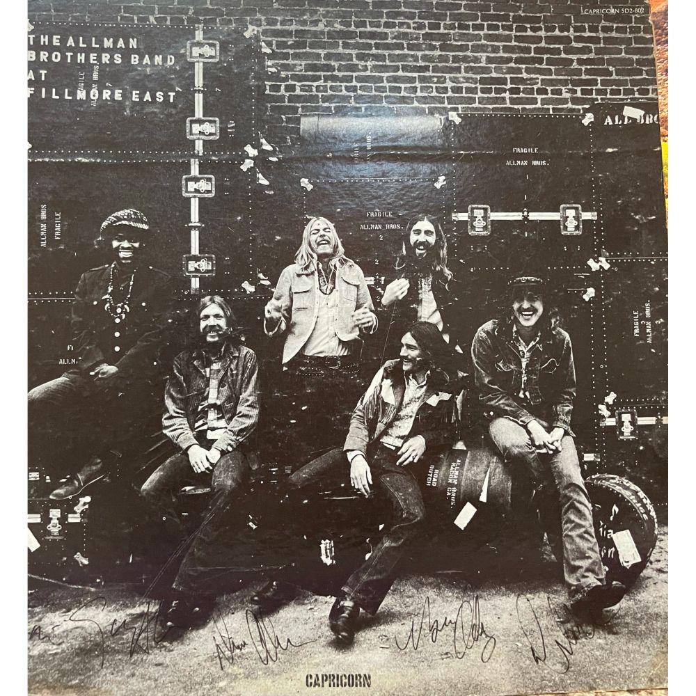 Signed Allman Brothers Filmore East Album Cover (1 of 1)