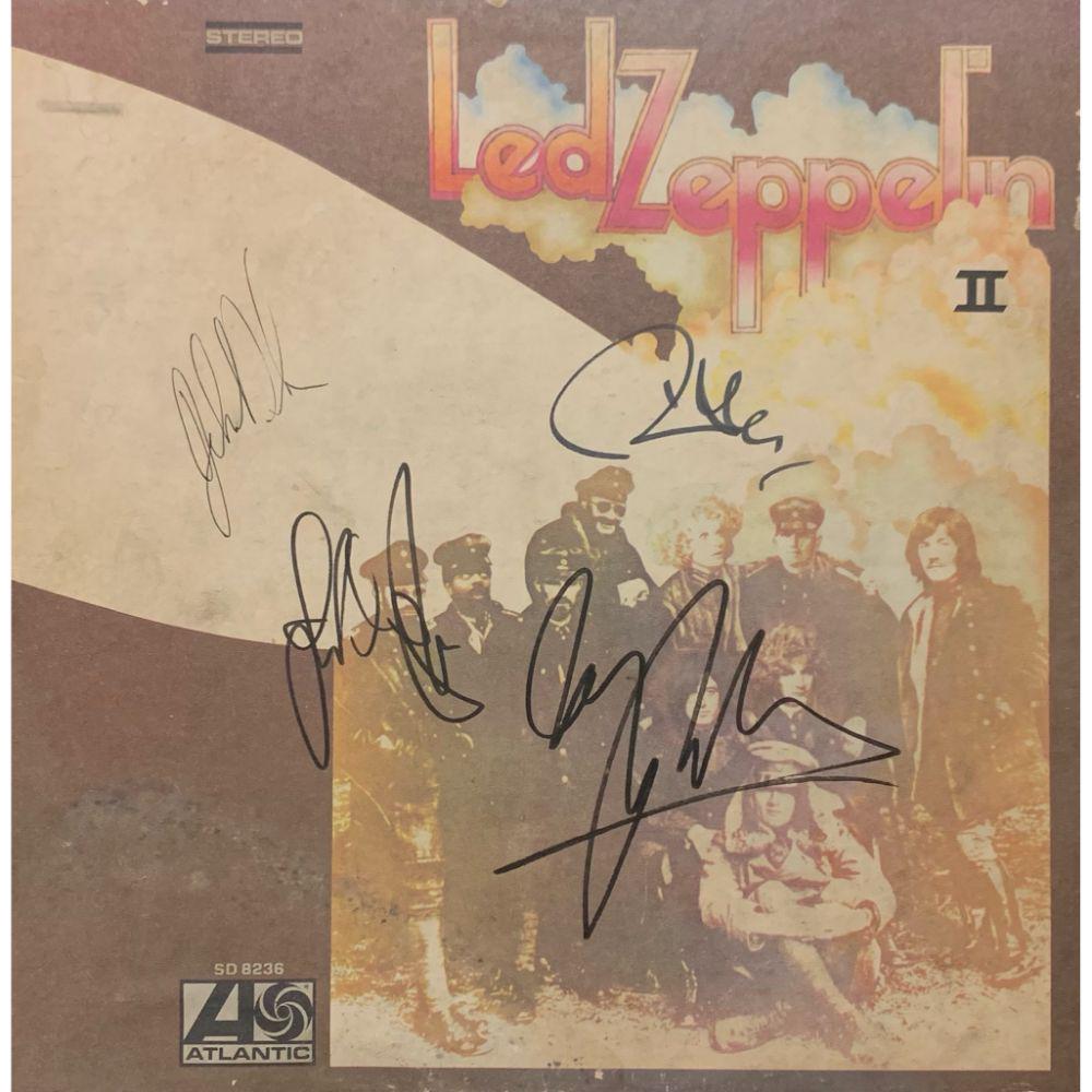 Signed Led Zeppelin II Album Cover (1 of 1)