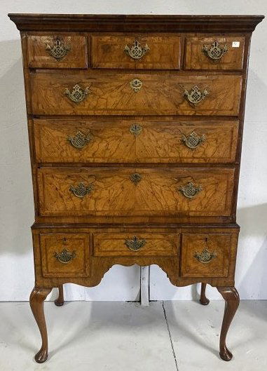 18th Century Georgian Walnut Chest on frame (1 of 2)