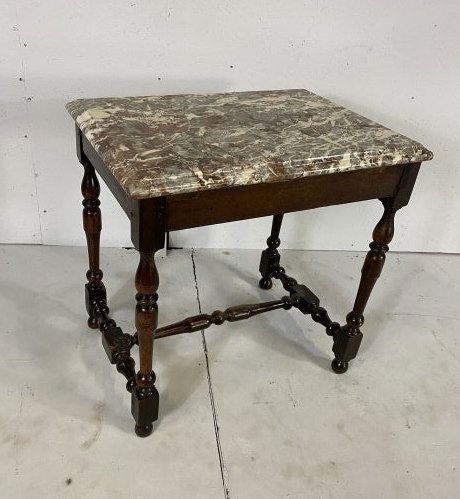 19th Century French Marble Top Side Table (1 of 3)