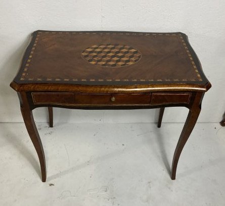 19th Century French Inlaid and Ebonized Table (1 of 3)