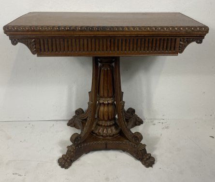 19th Century British Colonial Rosewood Games Table (1 of 3)