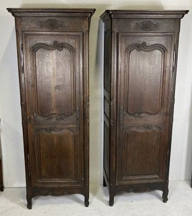 PAIR 19th Century French Oak Armoires (1 of 3)