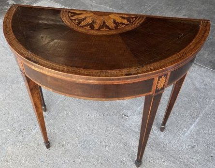 Fine Georgian Inlaid Card Table, 18th Century (1 of 6)