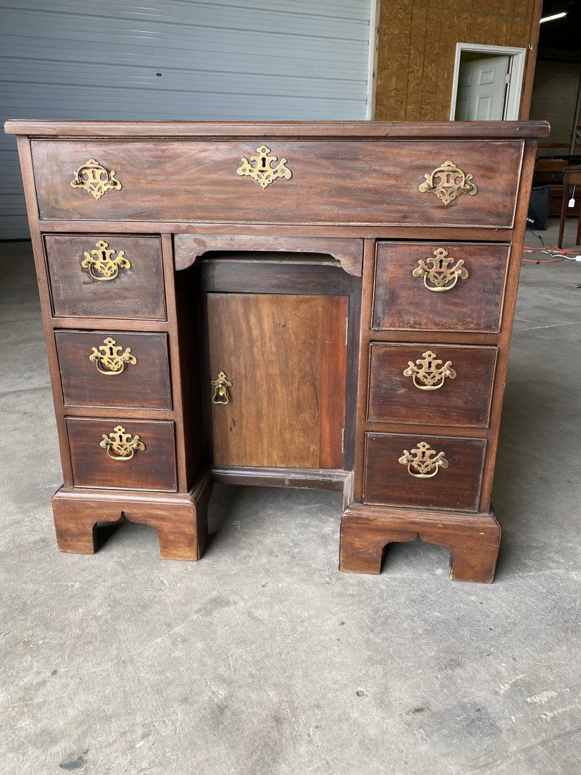 18th- 19th Century English Kneehole Desk (1 of 9)