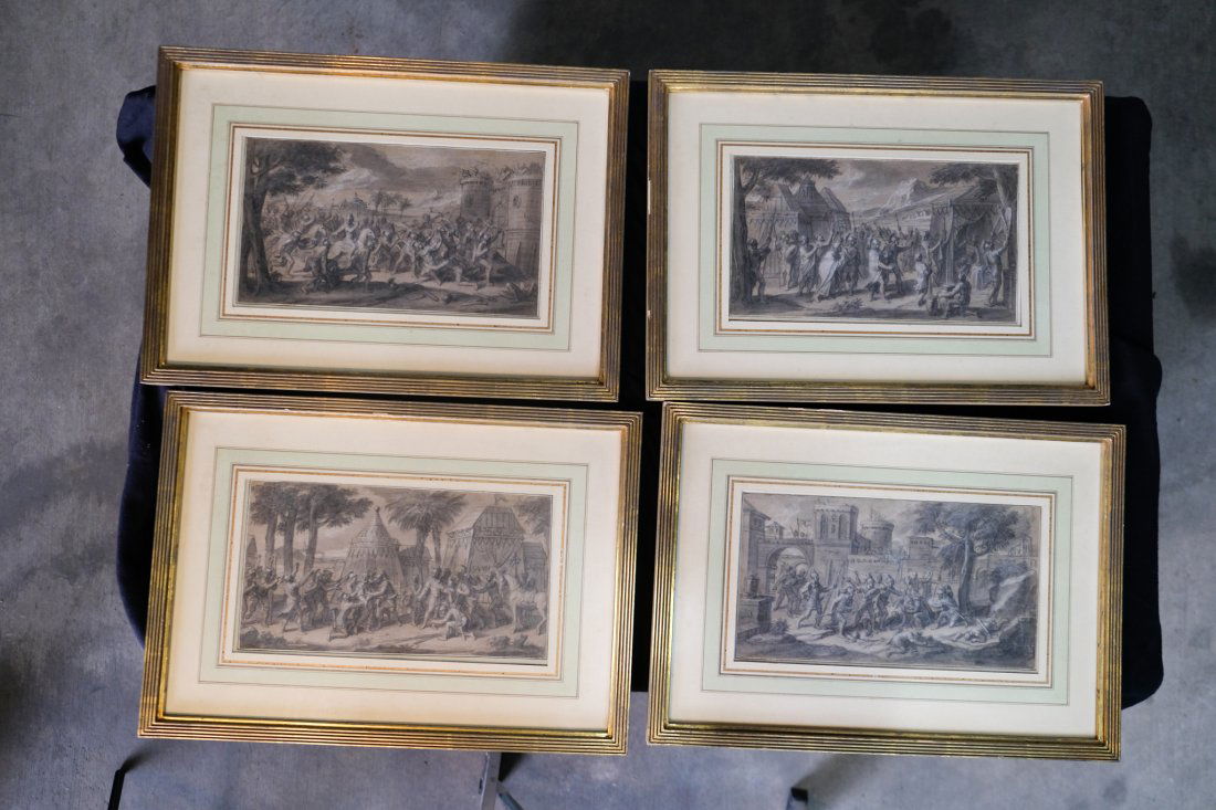 Four Framed Prints of Roman Scenes (1 of 5)