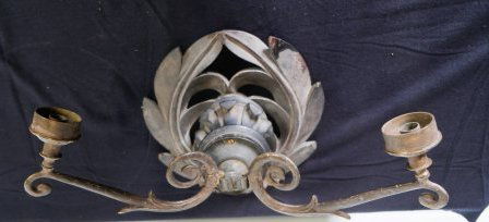 19th Century Anglo Indian Carved Double Arm Wall Sconce (1 of 4)