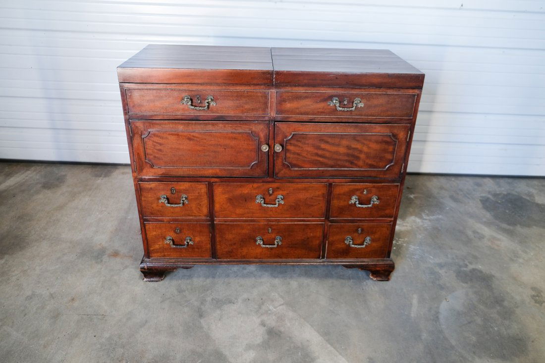 18th Century English Mahogany Dressing Cabinet (1 of 8)