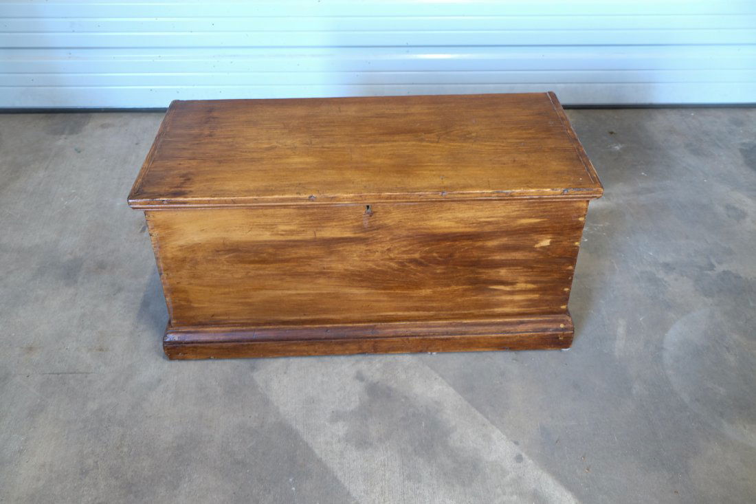 Antique Pine Blanket Chest: Antique pine blanket chestWidth: 37 3/4”Depth: 18”Height: 17 3/4”