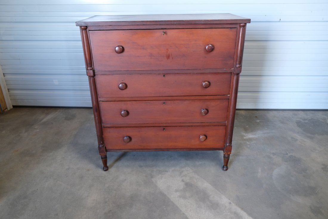 19th Century American 4 drawer chest (1 of 5)
