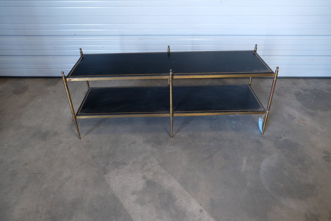 Maison Jansen Style Leather Top Coffee Table (1 of 2)