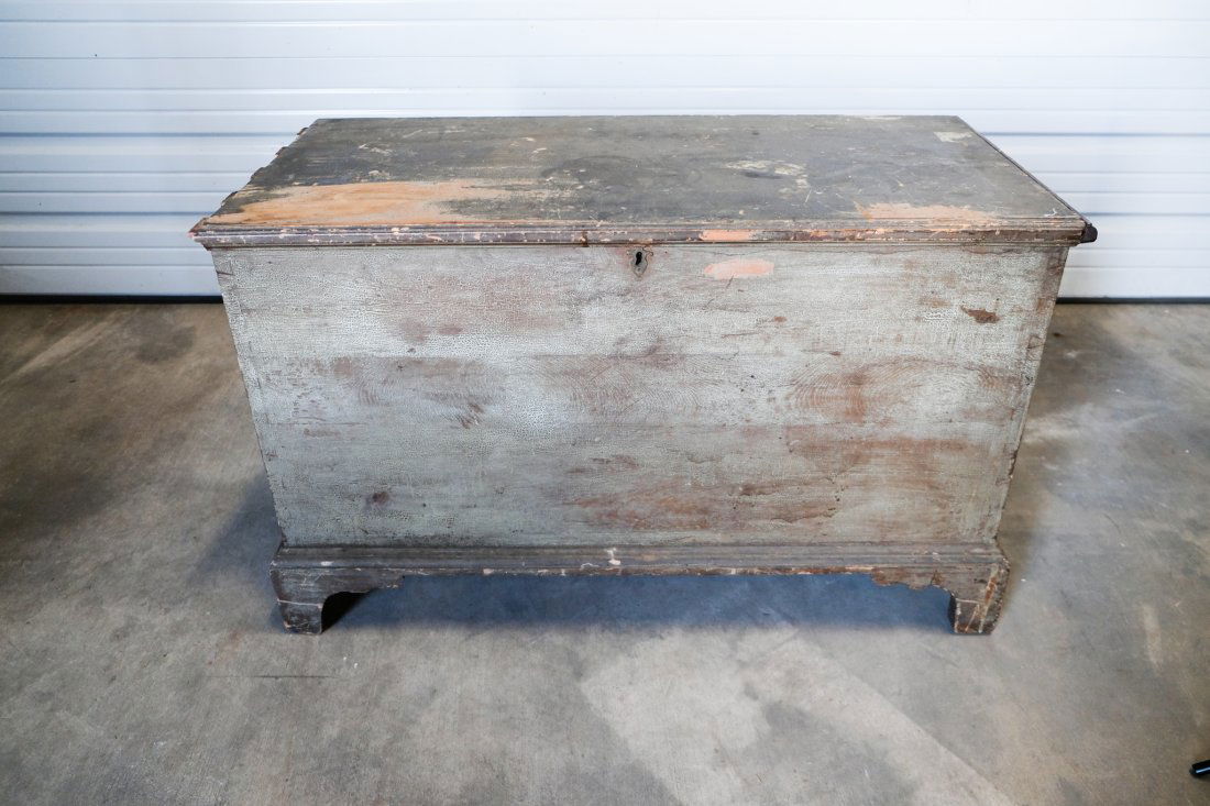 19th Century Painted Pine and Walnut Shenandoah Valley Blanket Chest (1 of 10)