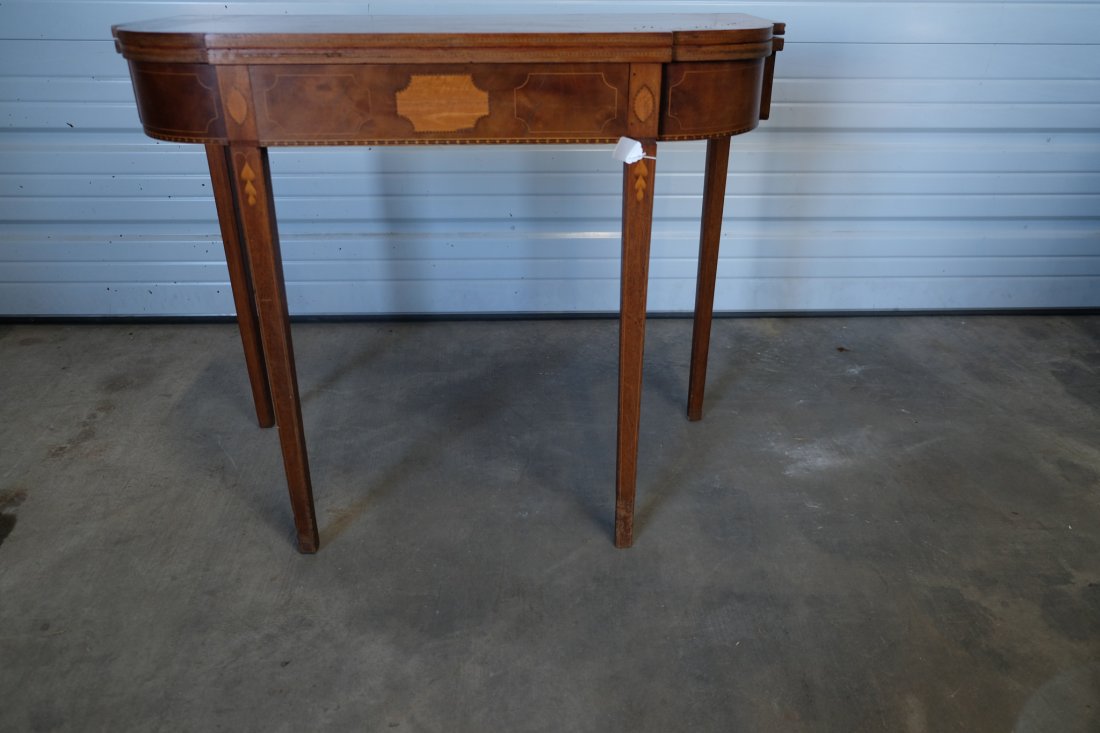 Early 19th Century New Jersey Inlaid Card Table (1 of 7)