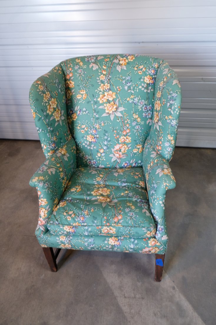 18th- 19th Century Wingback Chair (1 of 4)