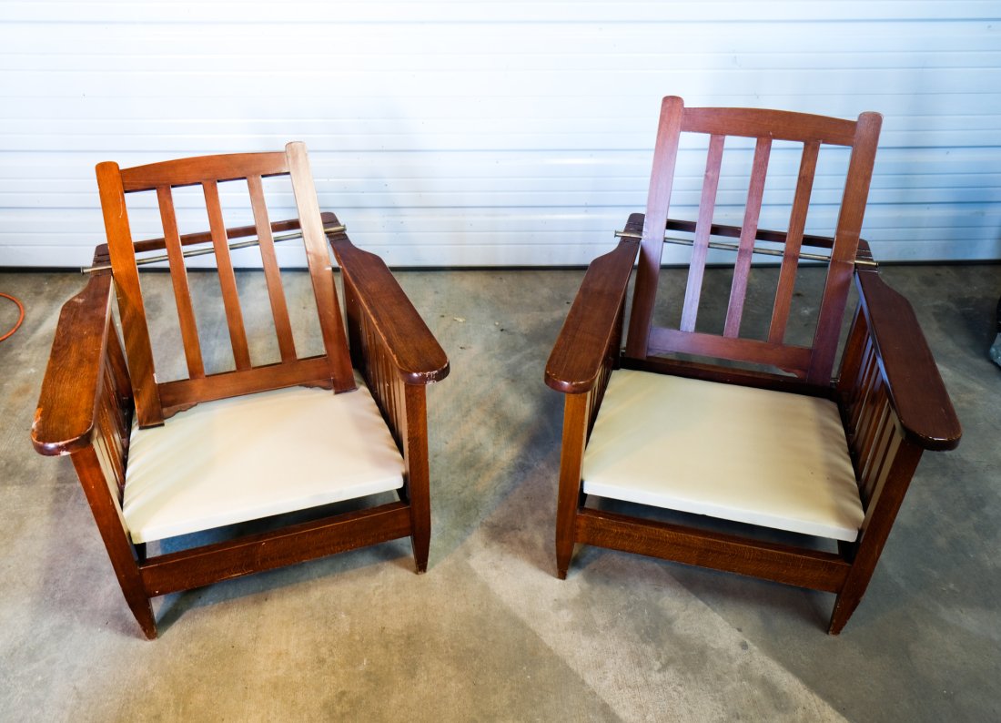 PAIR of Morris Style Chairs (1 of 5)