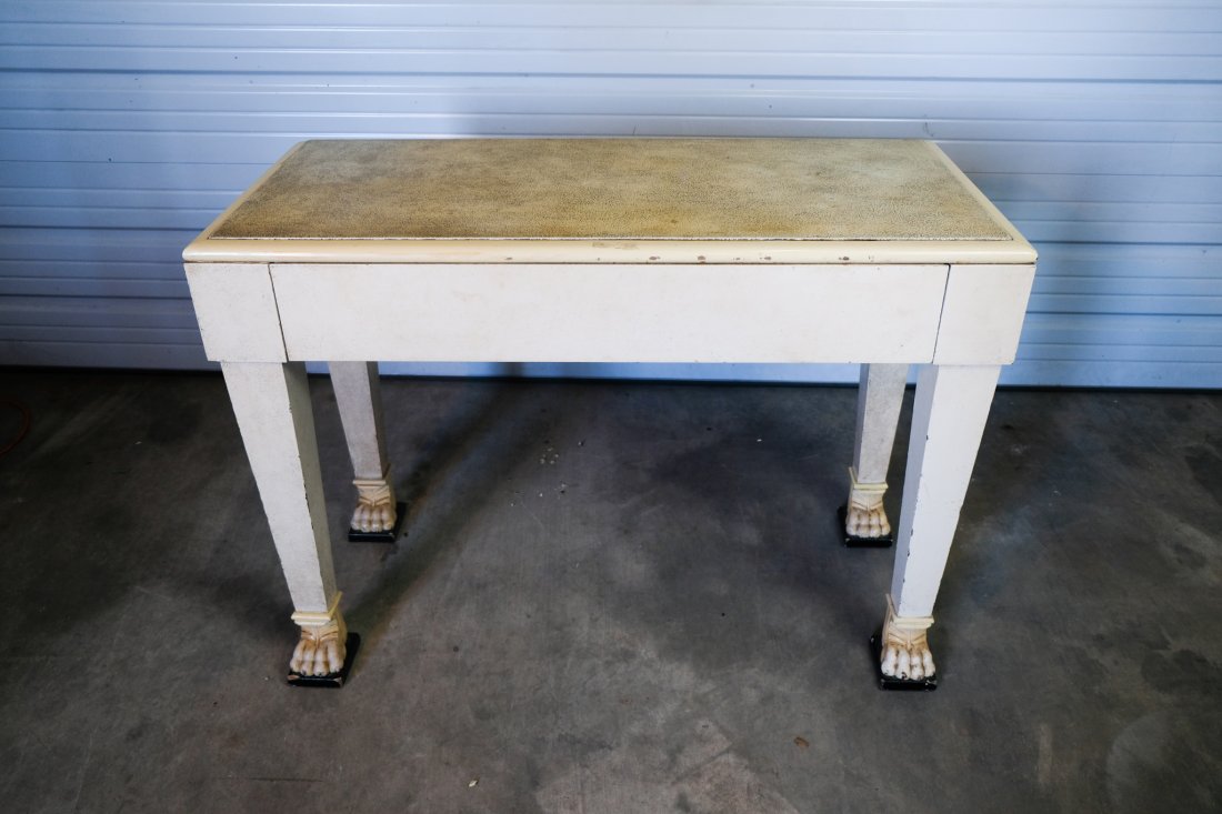 Stylish Painted Clawfoot Console: Stylish Painted Clawfoot Console
