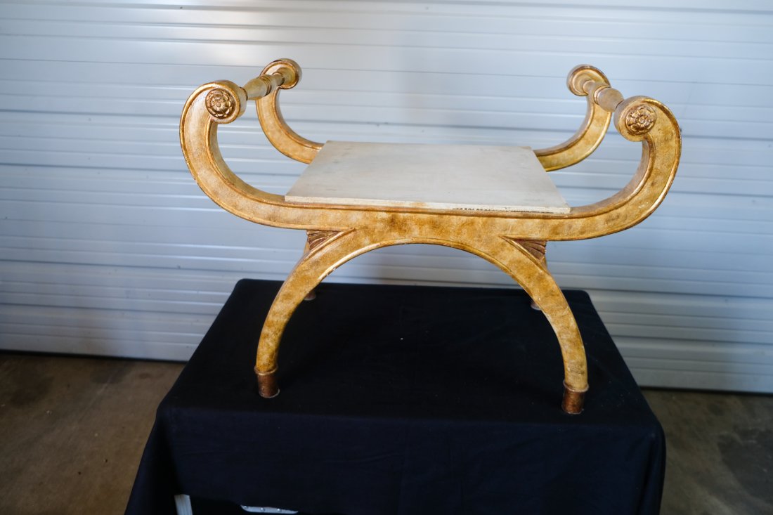 Paint Decorated Bench (1 of 2)