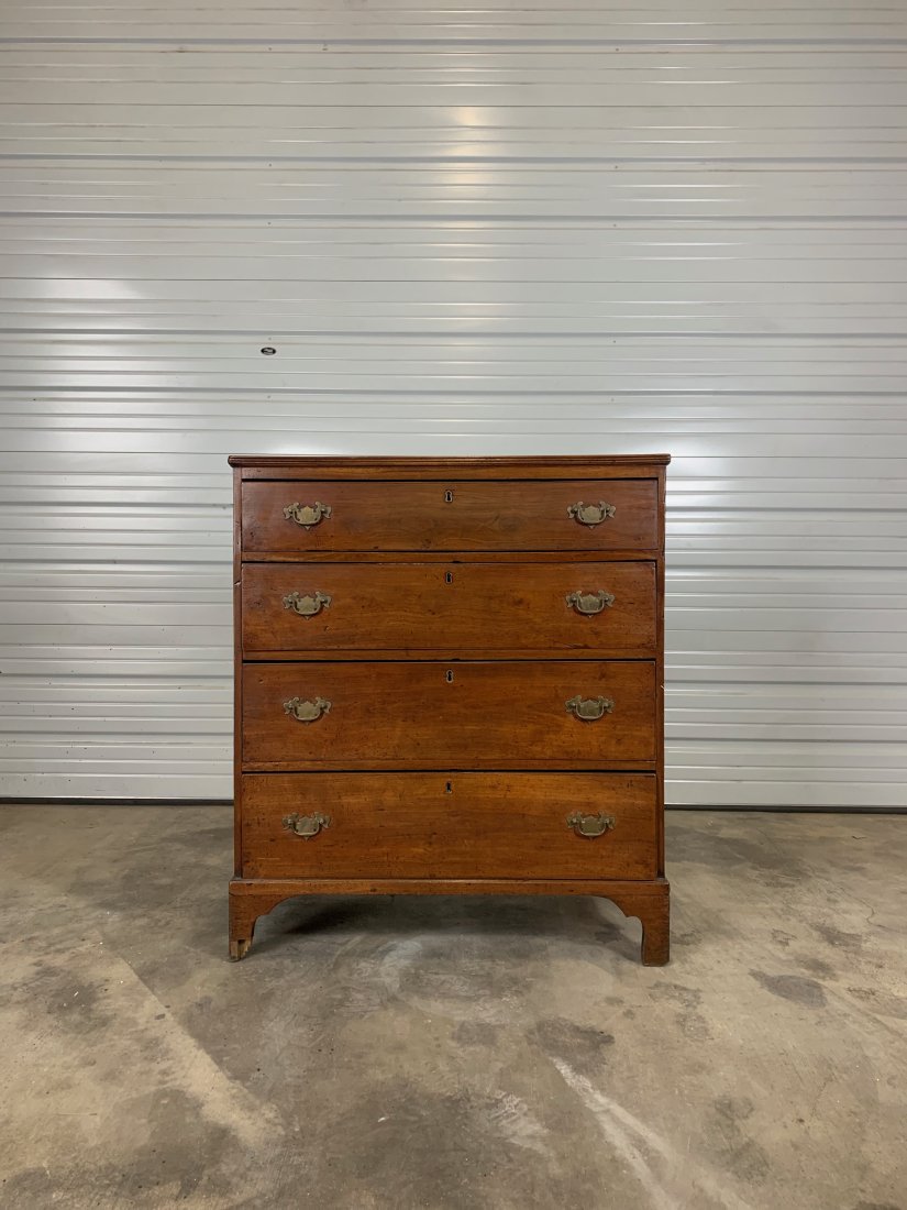 18th- 19th Century American 4 drawer chest (1 of 4)