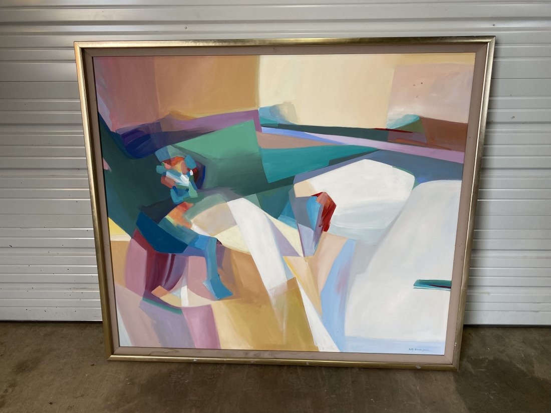 Large Scale Modern Abstract Painting by GA artist Betty Barnes Loehly (1 of 7)
