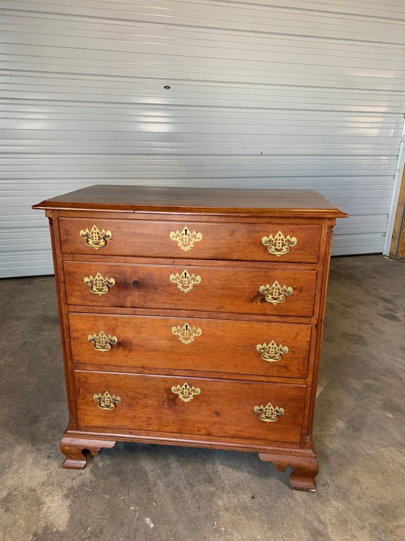 18th- 19th Century American Four Drawer Chest (1 of 8)