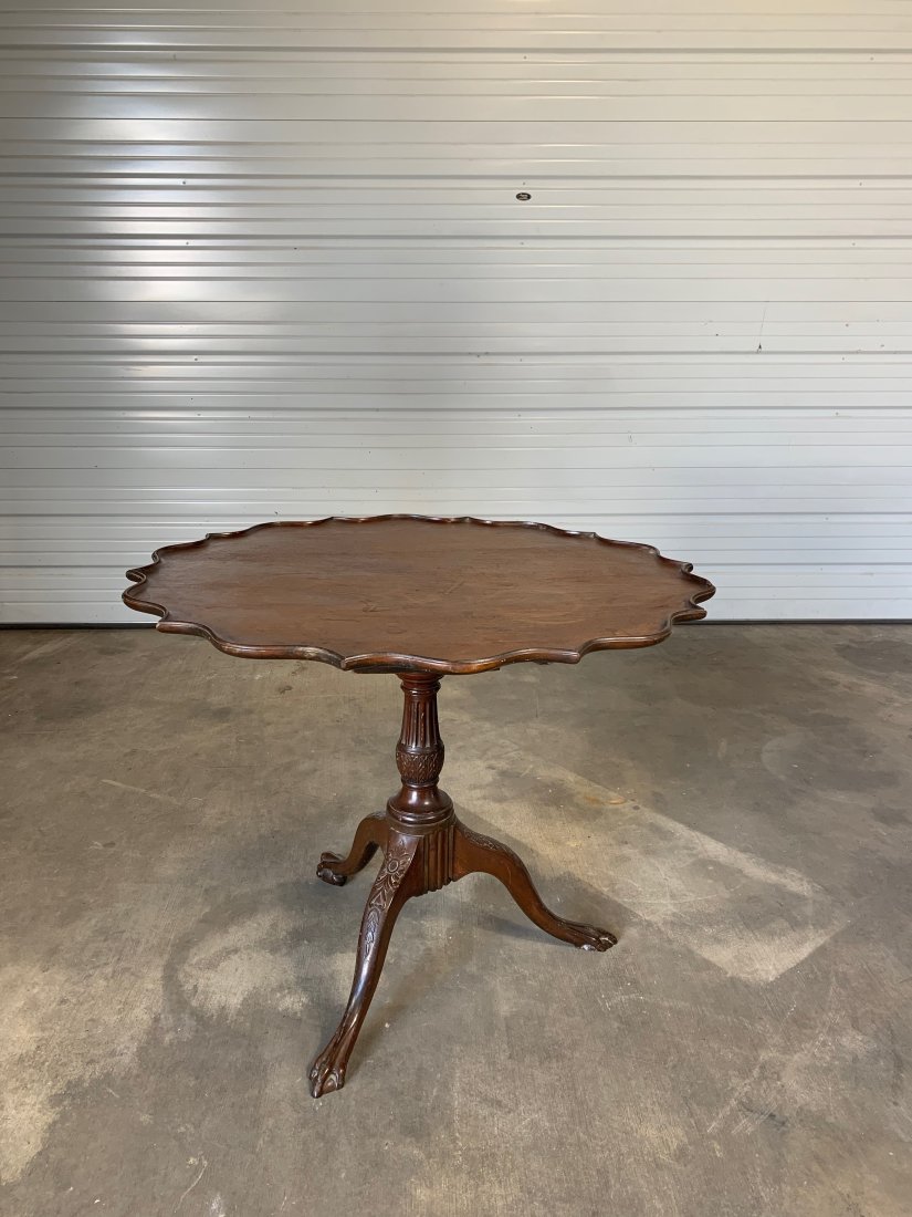 18th- 19th Century Pie Crust Table, Probably American: 18th- 19th Century Pie Crust Table, Probably American